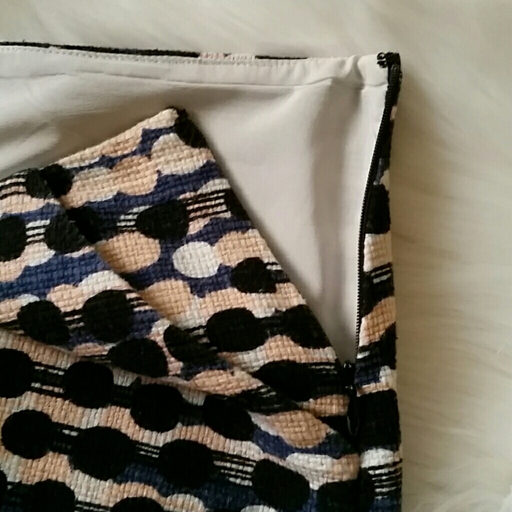 12. Diane Von Furstenberg Racing Tweed Nelly Miniskirt - Picture 8 of 13